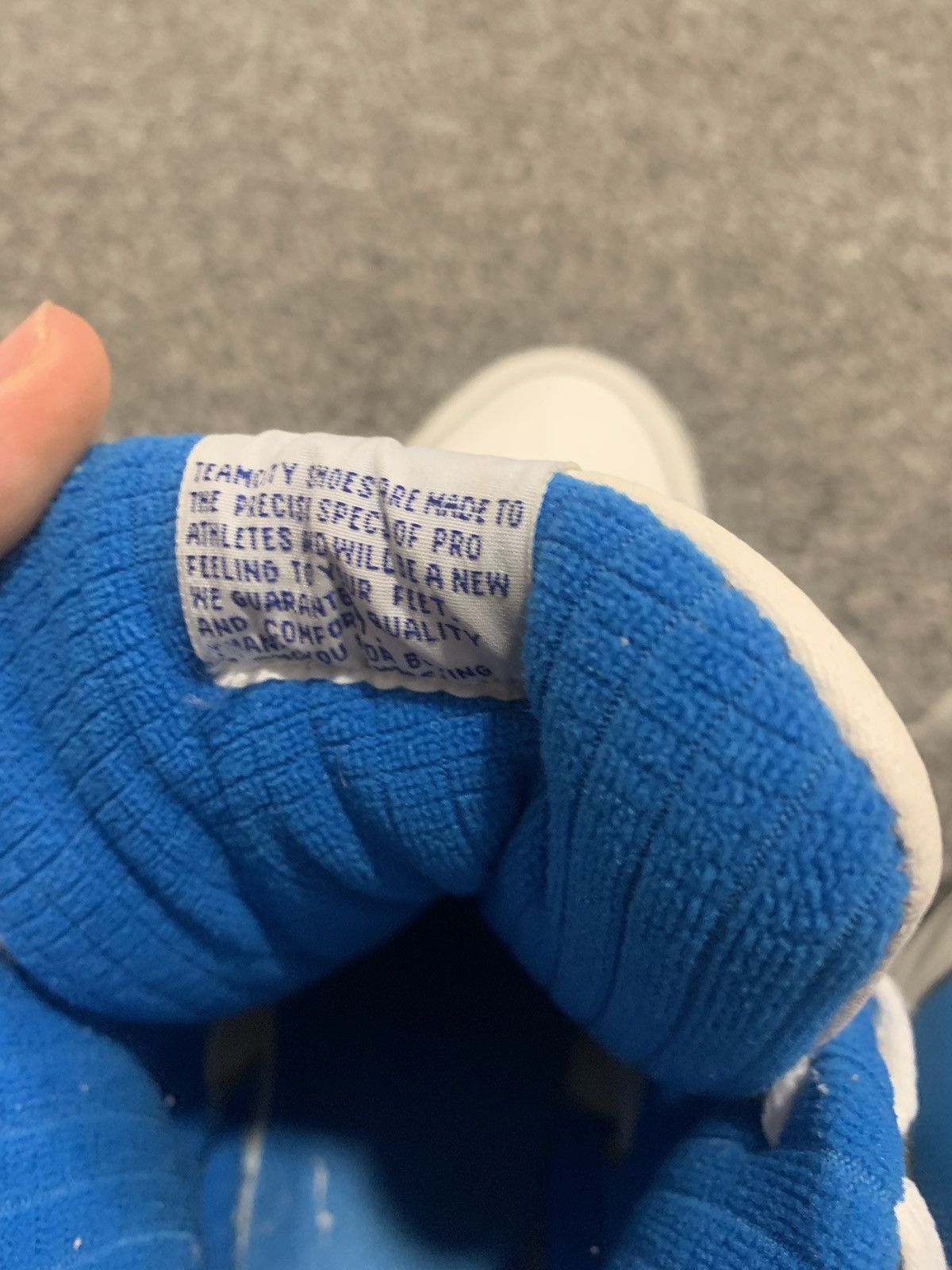 Vintage Vintage UNC Baby Blue High Top Teamcity Sneakers Size US 10.5 / EU 43-44 - 7 Thumbnail
