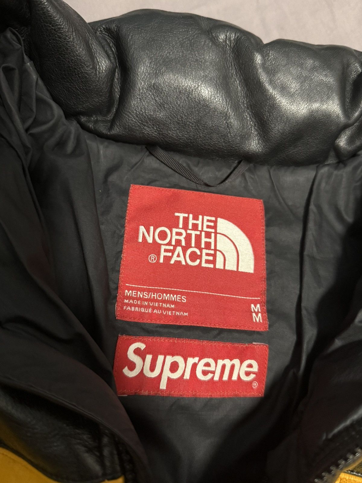 The North Face Supreme tnf the north face leather nuptse jacket red Size US M / EU 48-50 / 2 - 9 Thumbnail