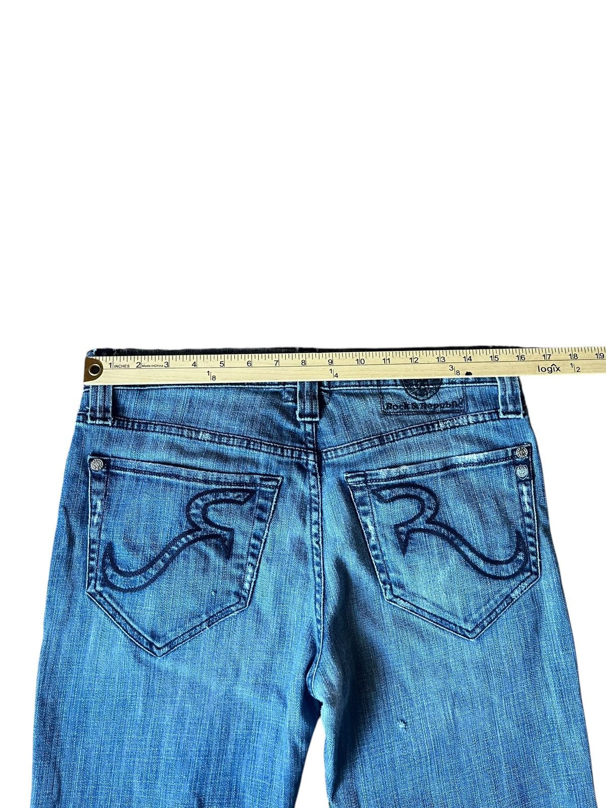 Rock Revival RARE VINTAGE distressed Rock & Republic Straight Leg Jeans Size US 32 / EU 48 - 5 Thumbnail