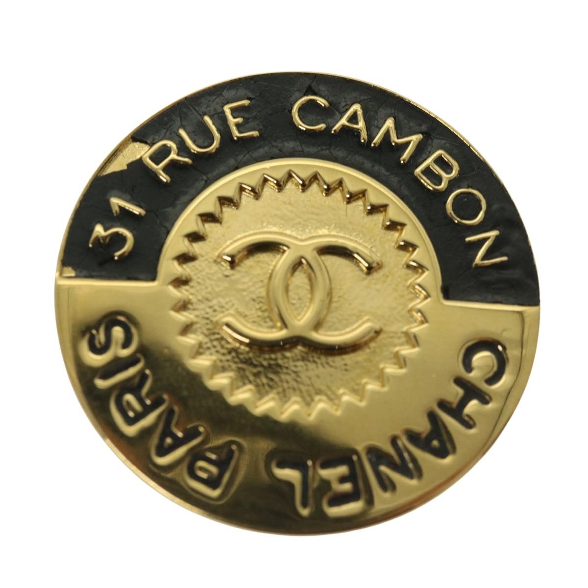image of Chanel Cambon Brooch in Gold, Women's