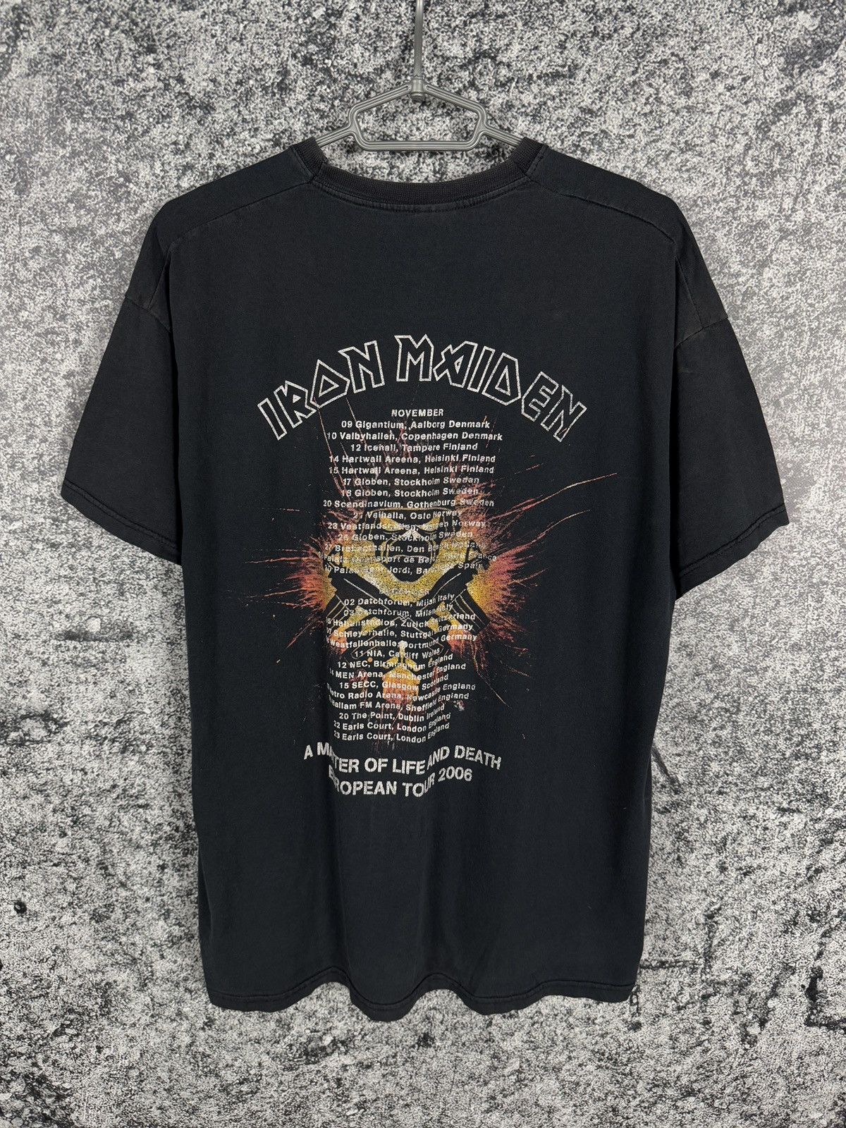 Iron Maiden Iron Maiden Vintage Band Tour Tee A Matter Of Life And Death Size US XL / EU 56 / 4 - 16 Thumbnail