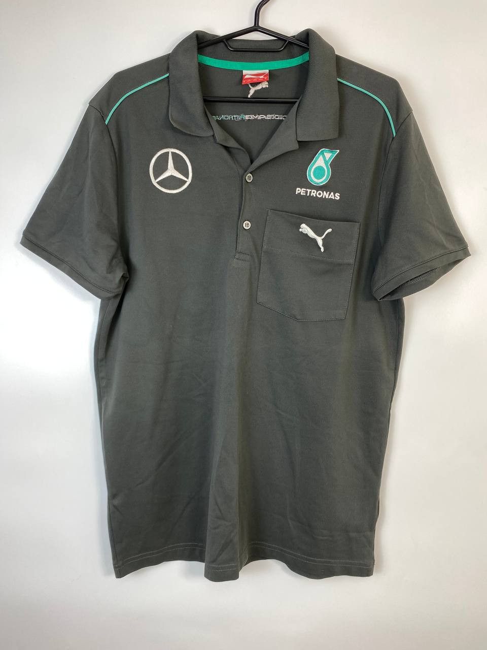 Mercedes-Benz × Puma MEN'S POLO SHIRT PUMA MERCEDES AMG PETRONAS CASUAL JERSEY Size US M / EU 48-50 / 2 - 1 Thumbnail