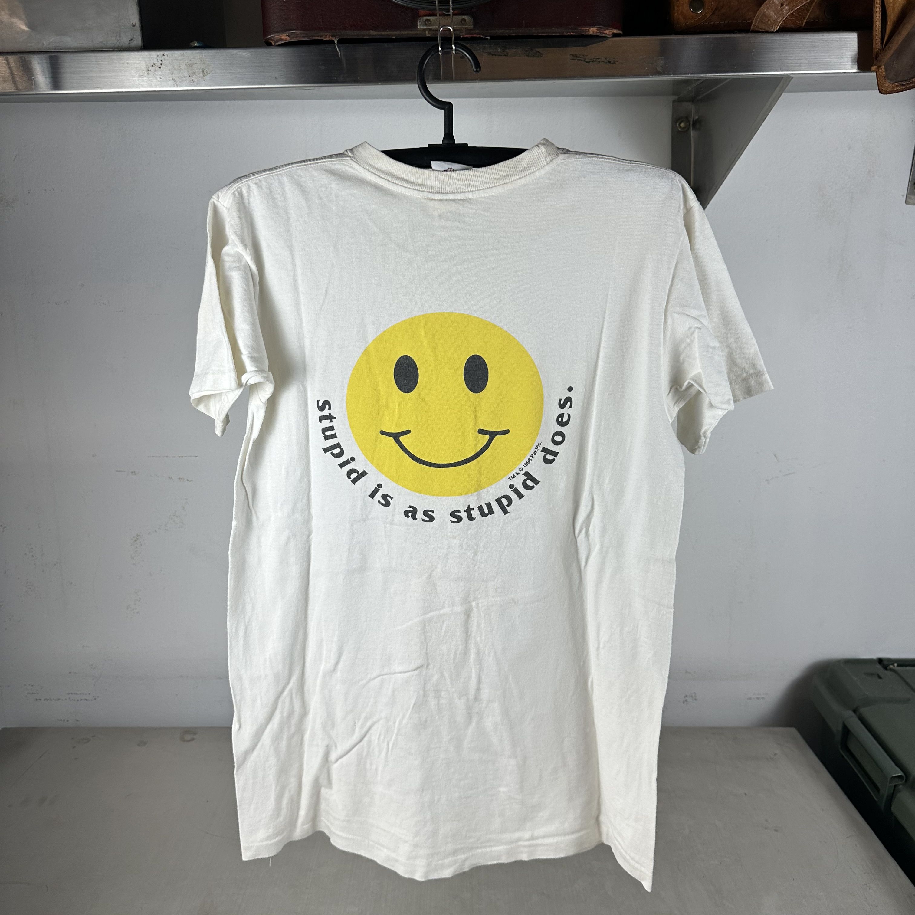 Vintage 1996 Bubba Gump Forrest Gump Stupid is as Stupid Does Tee Size US L / EU 52-54 / 3 - 1 Thumbnail