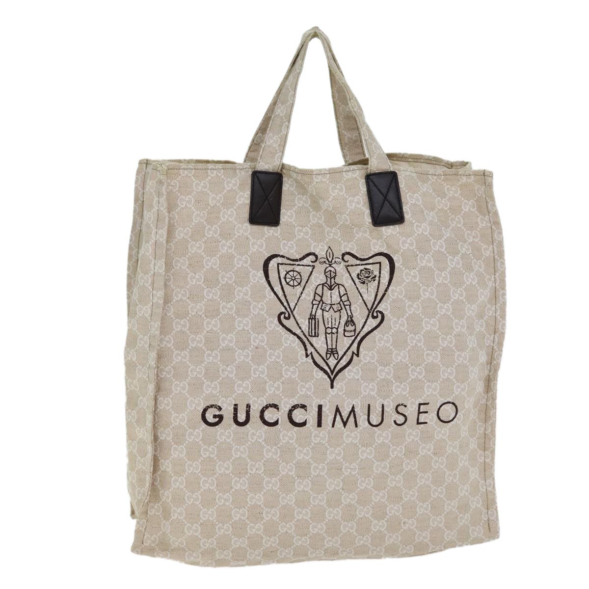 Gucci Cabas Beige Canvas Tote Bag (Pre-Owned) Size ONE SIZE - 1 Thumbnail