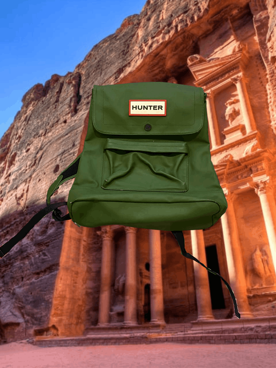 Hunter Backpacks Hunter big logo green Vintage Streetwear Y2K Size ONE SIZE - 1 Thumbnail