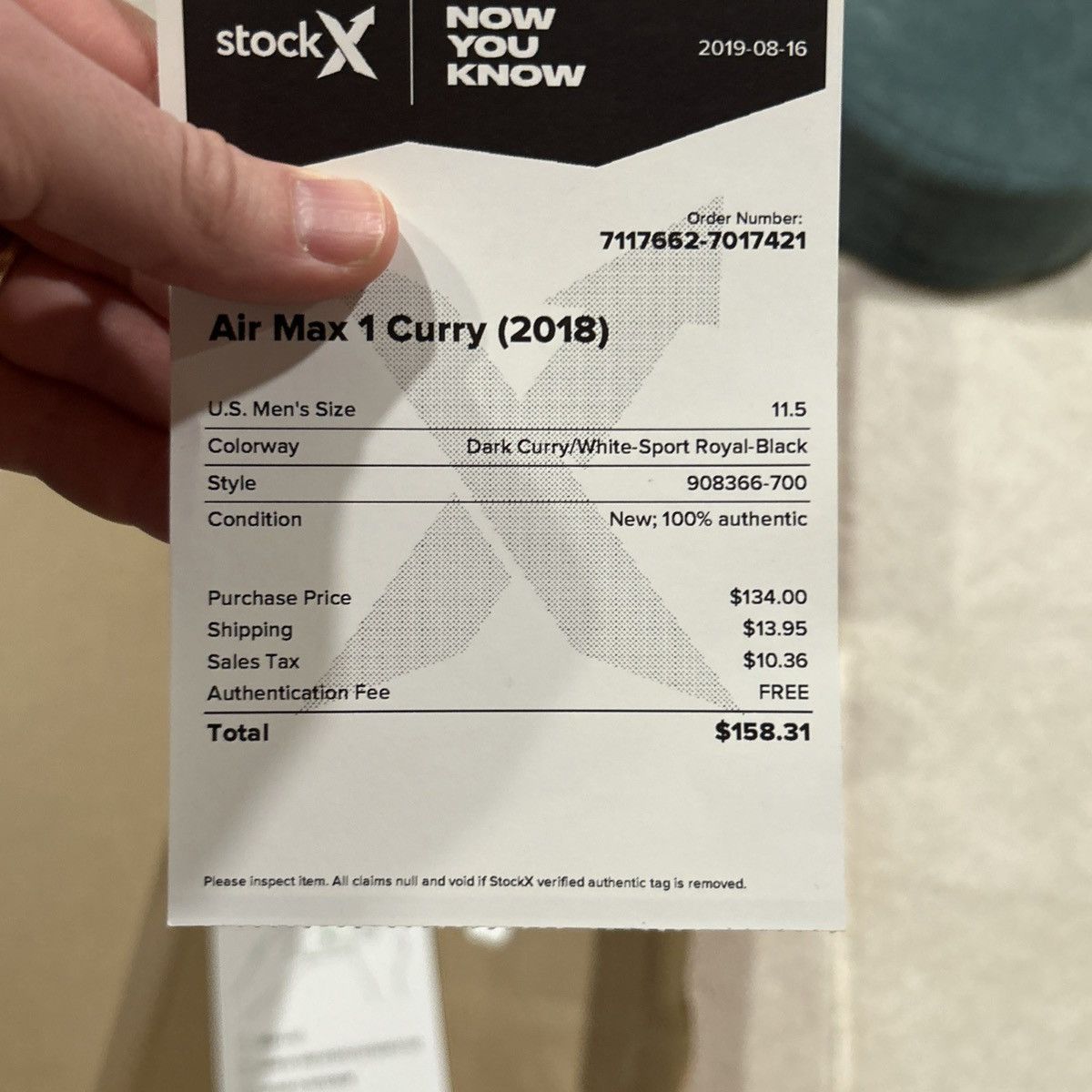 Nike Size 11.5 - Nike Air Max 1 Premium Retro Curry 2018 Size US 11.5 / EU 44-45 - 11 Thumbnail