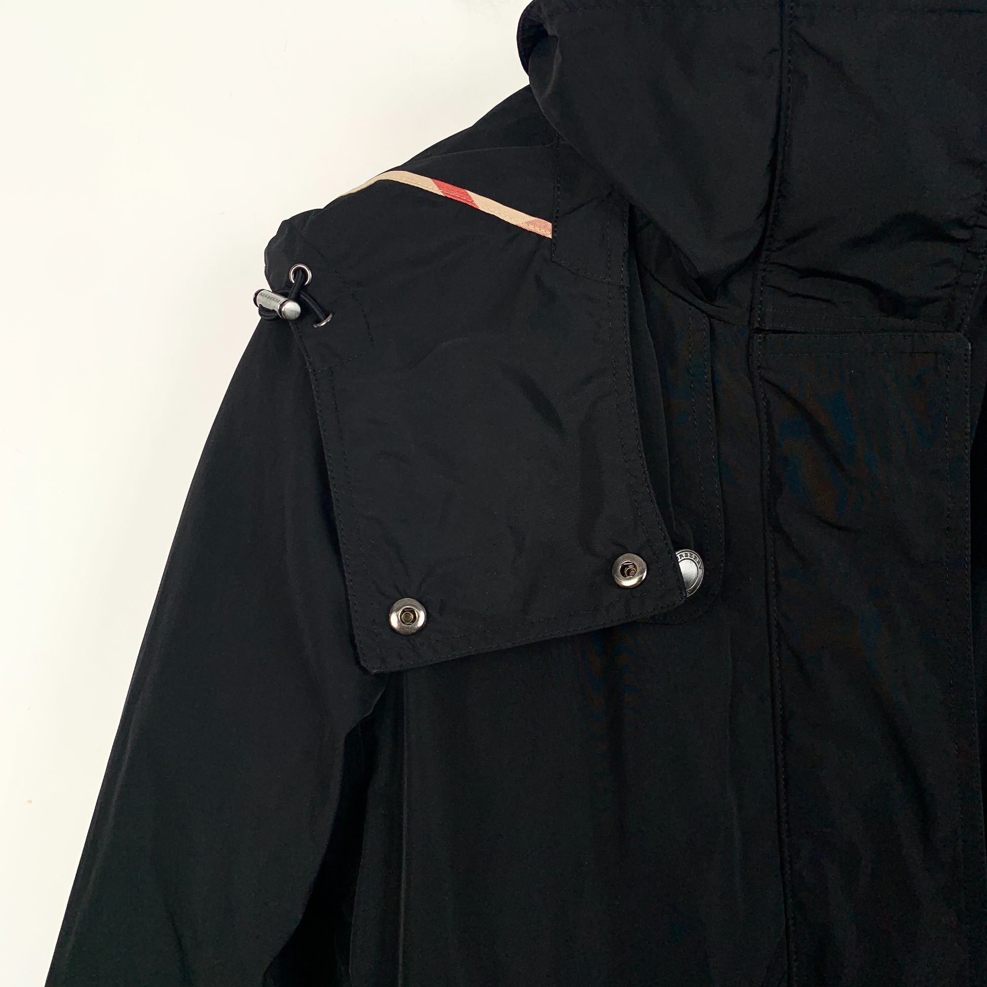 Burberry Title[Burberry] Brit Black Detachable Down Hooded Coat 36 XS Size US XS / EU 42 / 0 - 10 Thumbnail