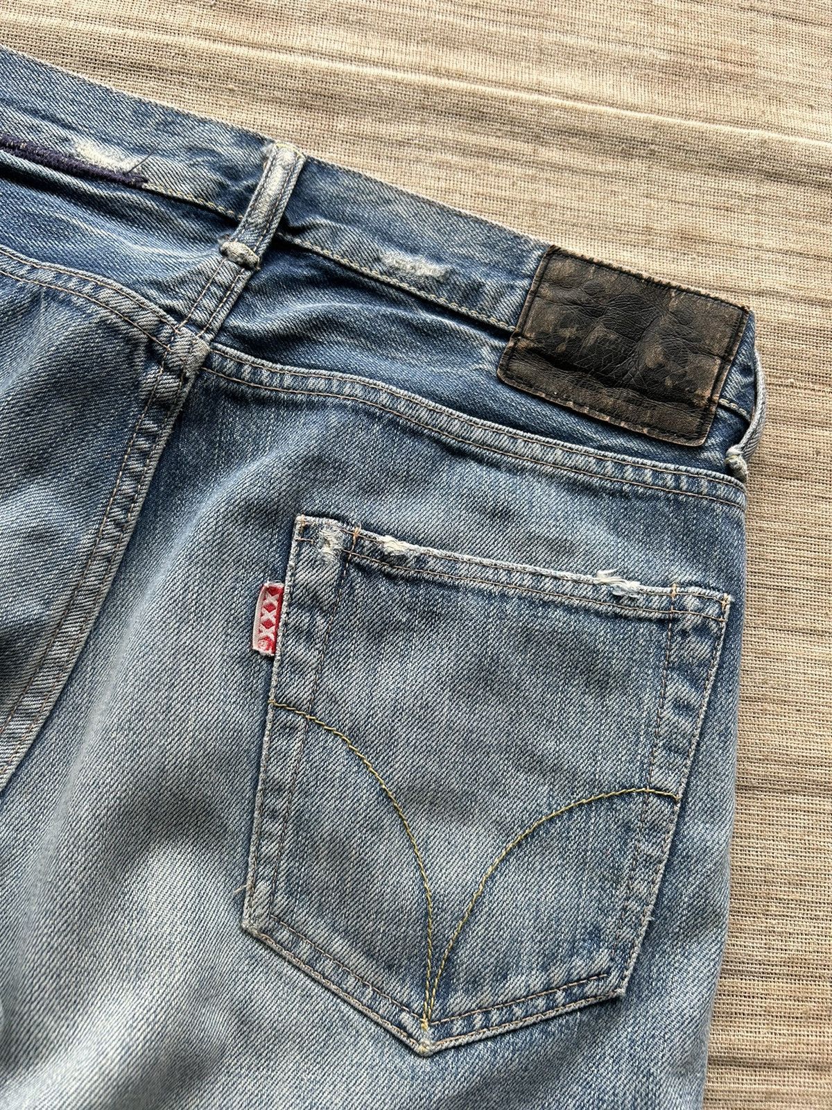 Hysteric Glamour × Japanese Brand Vtg HYSTERIC GLAMOUR XXX Selvedge Distressed denim RARE☠️ Size US 31 - 14 Thumbnail