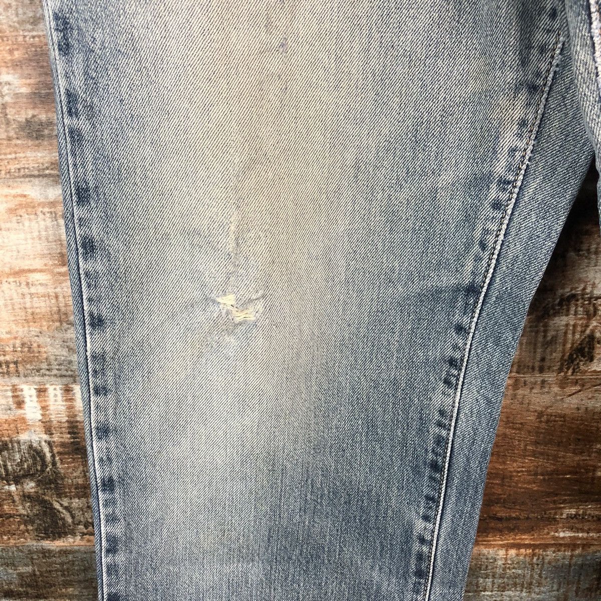 Edwin DL Edwin 604 Blue Distressed Denim Pants #C177 Size US 31 - 10 Thumbnail