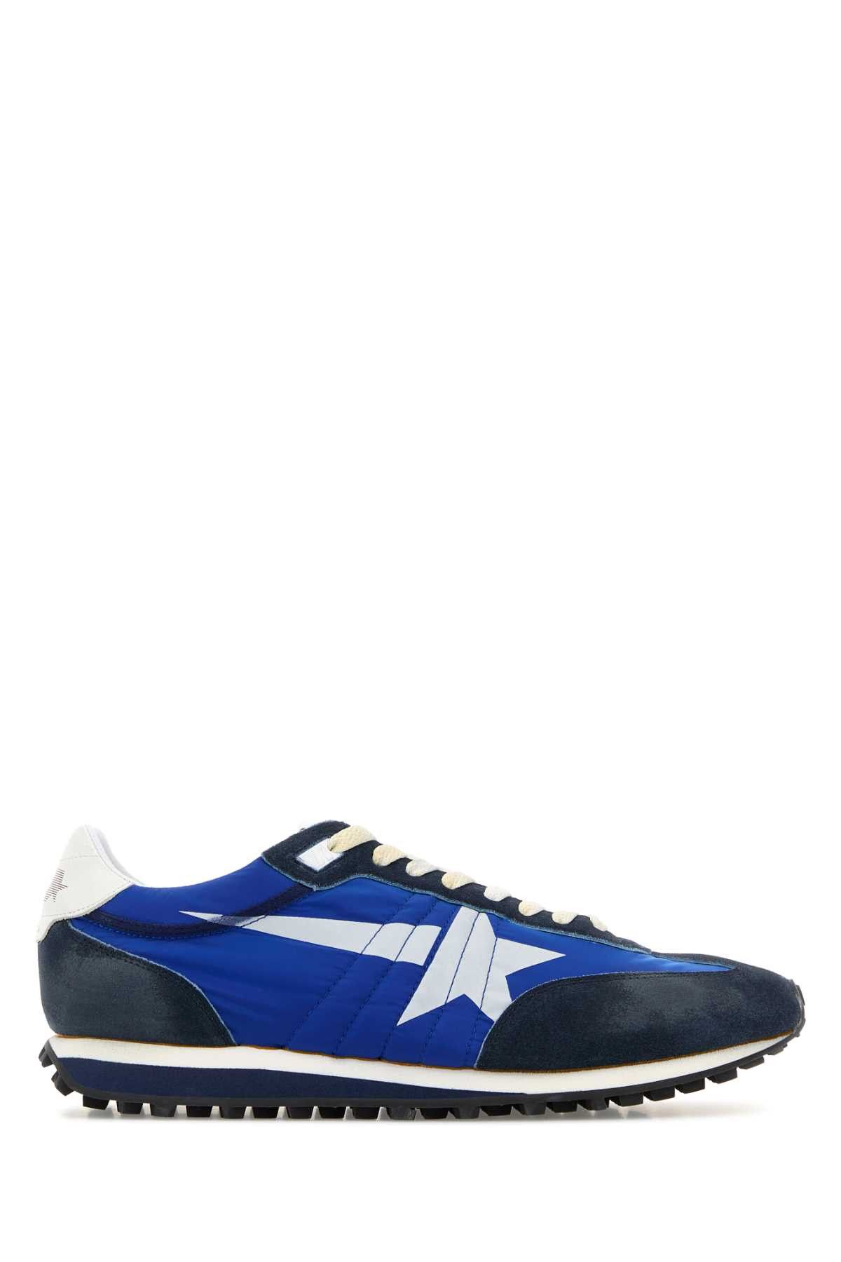 Golden Goose Blue Fabric And Suede Running Marathon Sneakers Size US 11 / EU 44 - 1 Thumbnail