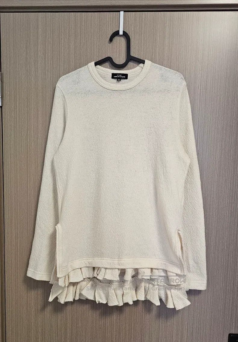 Comme des Garcons Comme Des Garcons Fulling split lace wool sweater Size M / US 6-8 / IT 42-44 - 1 Thumbnail