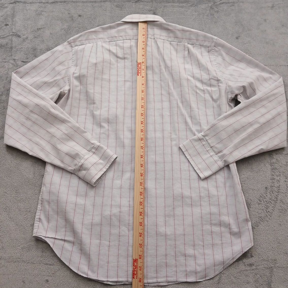 J.Crew J.CREW Shirt Mens Large Slim Gray Pink Plaid Long Sleeve Button Up Size US L / EU 52-54 / 3 - 5 Thumbnail