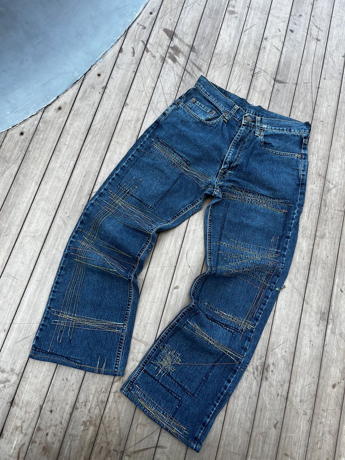 Hysteric Glamour Vtg Punk Thread Line “KINKY” Hysteric Glamour Jeans Size 27" / US 4 / IT 40 - 2 Thumbnail