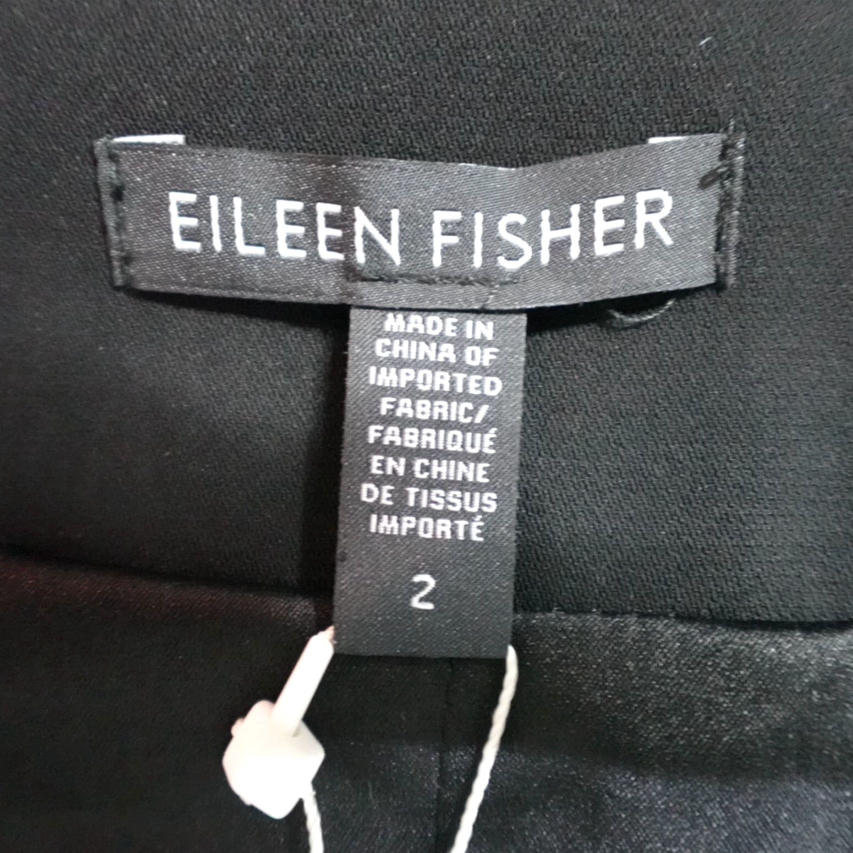 Eileen Fisher VINTAGE? Eileen Fisher Blazer Black Solid Open Front NEW Blazer Womens 2 Black Tuxedo Ready Size XS / US 0-2 / IT 36-38 - 3 Thumbnail