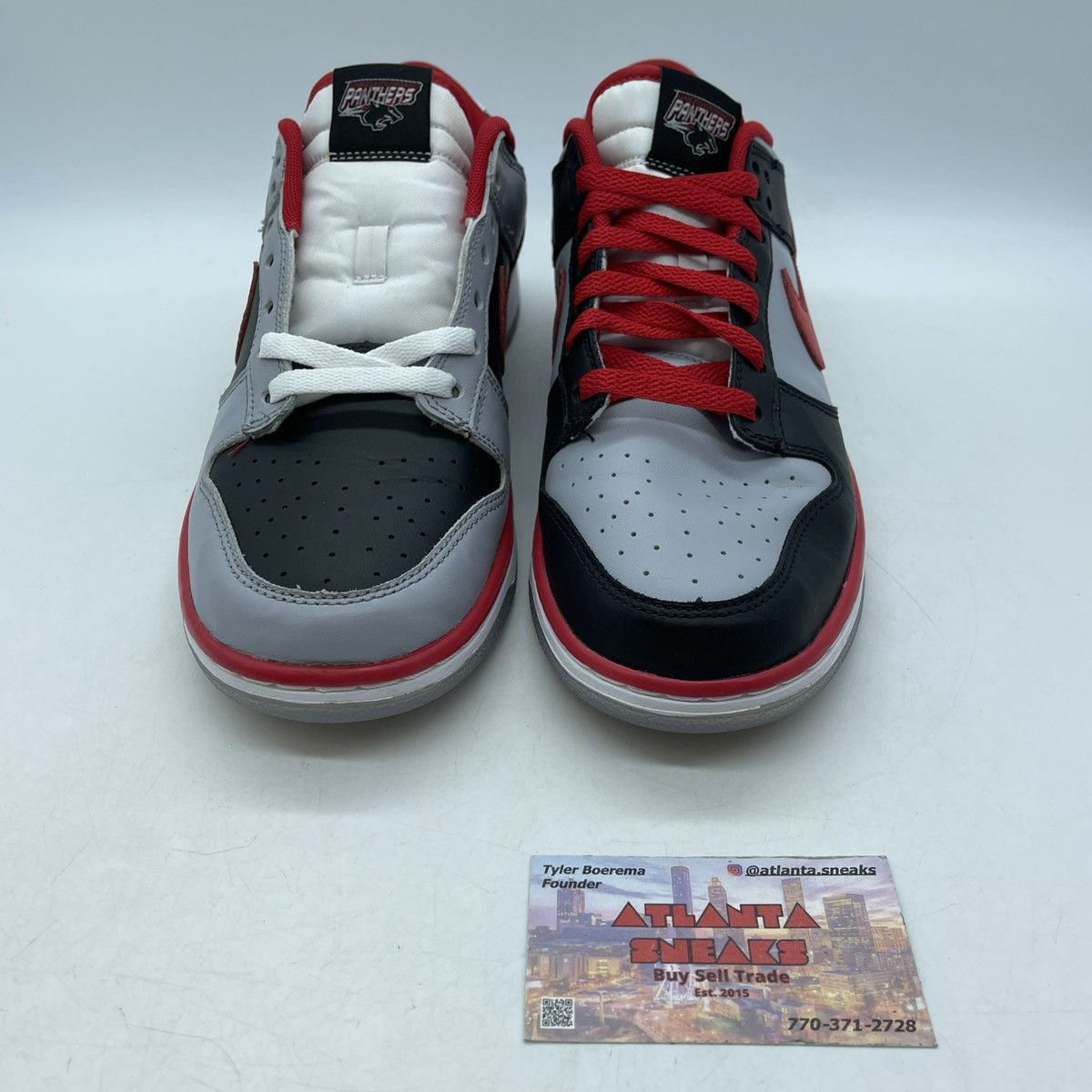 Nike Clark Atlanta university x dunk low panthers Size US 9.5 / EU 42-43 - 2 Thumbnail