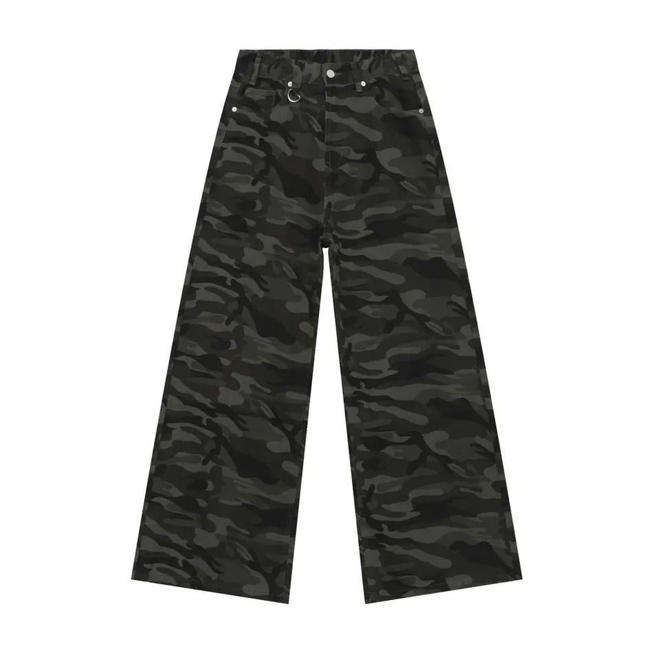 Japanese Brand Retro high street camouflage straight leg jeans Size US 32 / EU 48 - 5 Thumbnail