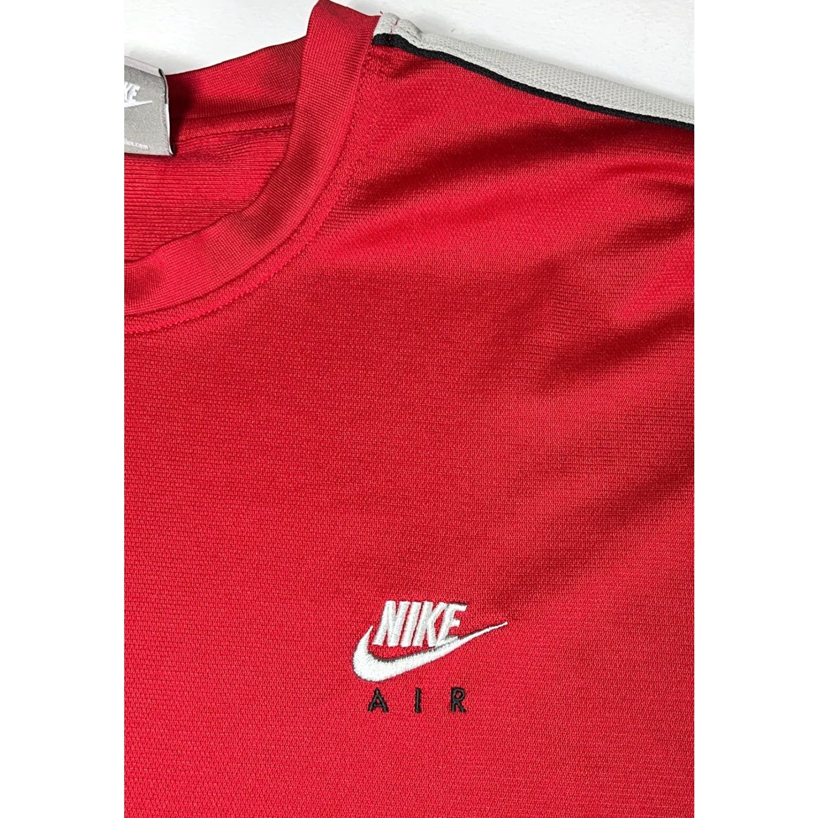 Nike VINTAGE Nike Air Long Sleeve Shirt Mens 2XL Red Solid Pullover Crew Neck Activewear 249270-648 Size US XXL / EU 58 / 5 - 5 Thumbnail