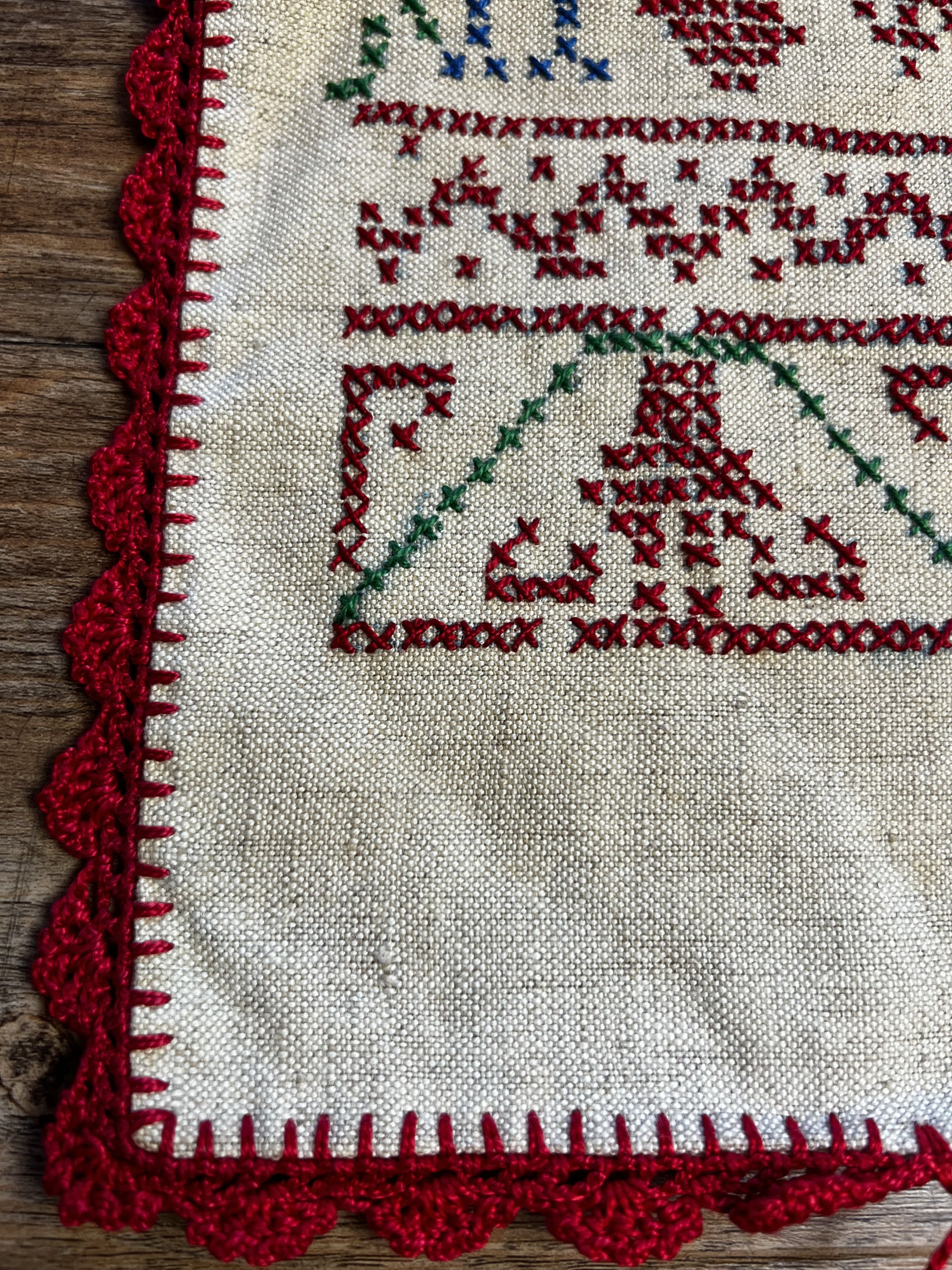Vintage Vintage Needle Point Cross Stitch Throw Pillow Case Size ONE SIZE - 7 Thumbnail