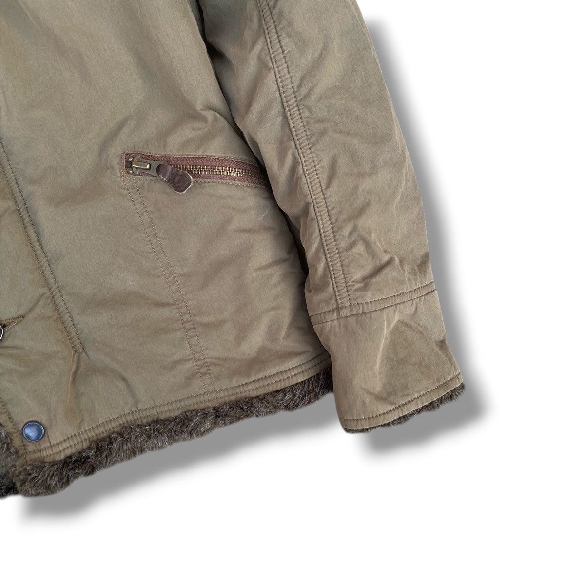Le Grande Bleu (L.G.B.) Vintage Johnbull Kojima Faux Fur Jacket. #G7 Size US S / EU 44-46 / 1 - 3 Thumbnail