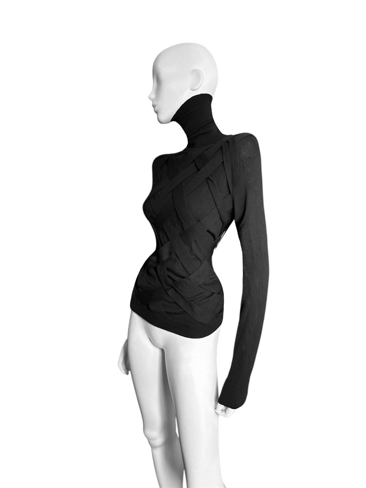 Roberto Cavalli Runway Roberto Cavalli wool Blouse with of deconstruction Size M / US 6-8 / IT 42-44 - 6 Thumbnail