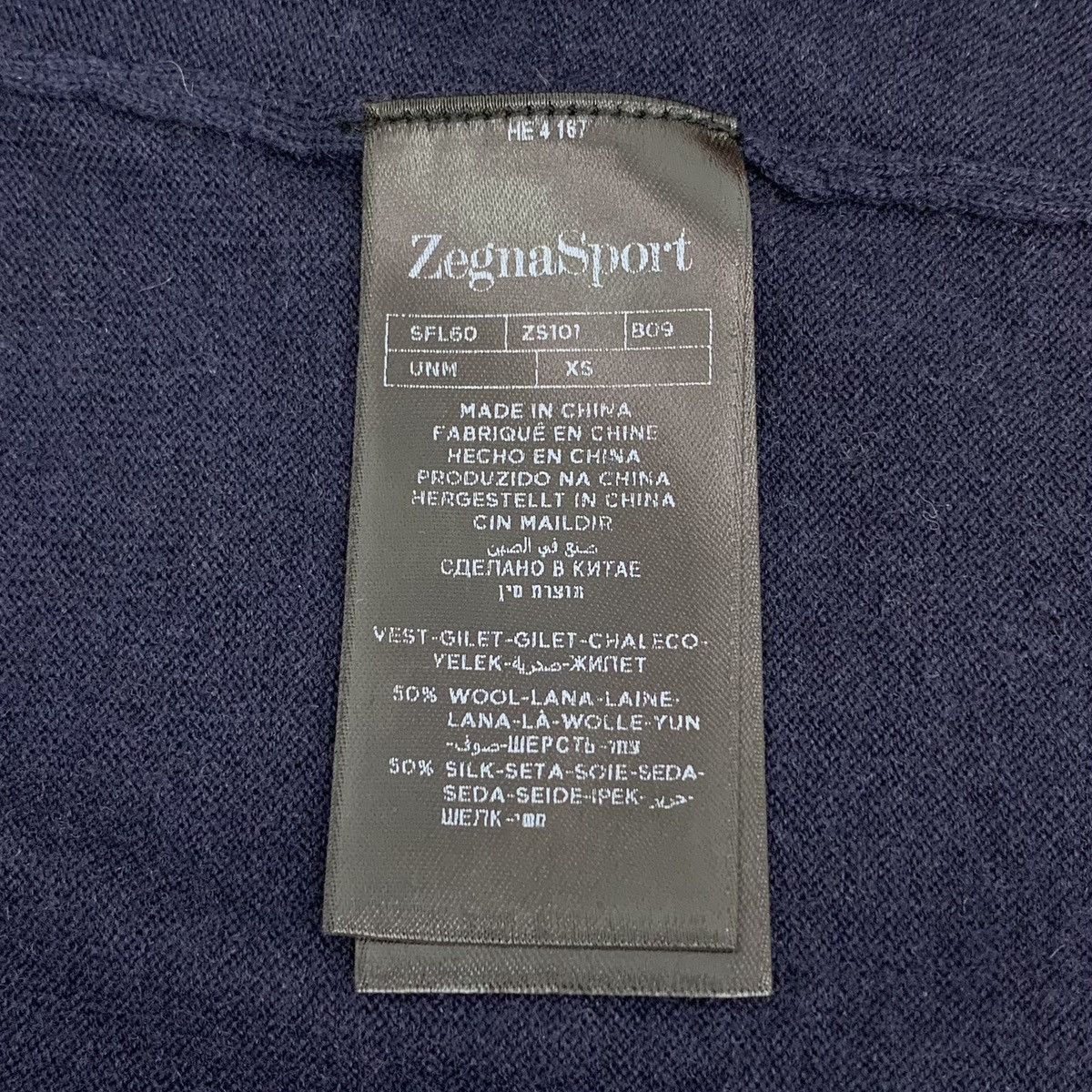 Z Zegna Zegna Wool Fake Two-piece Long Sleeve Knit Sweater K26WX Size XS / US 0-2 / IT 36-38 - 8 Thumbnail