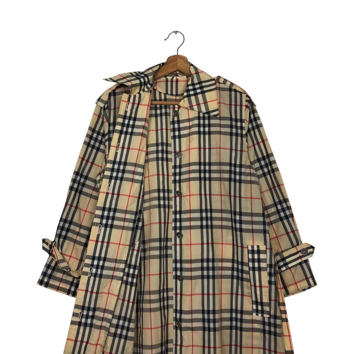 Japanese Brand 📌Vintage Long Jacket Tartan Design Nova Check Double Breast Size US M / EU 48-50 / 2 - 12 Thumbnail