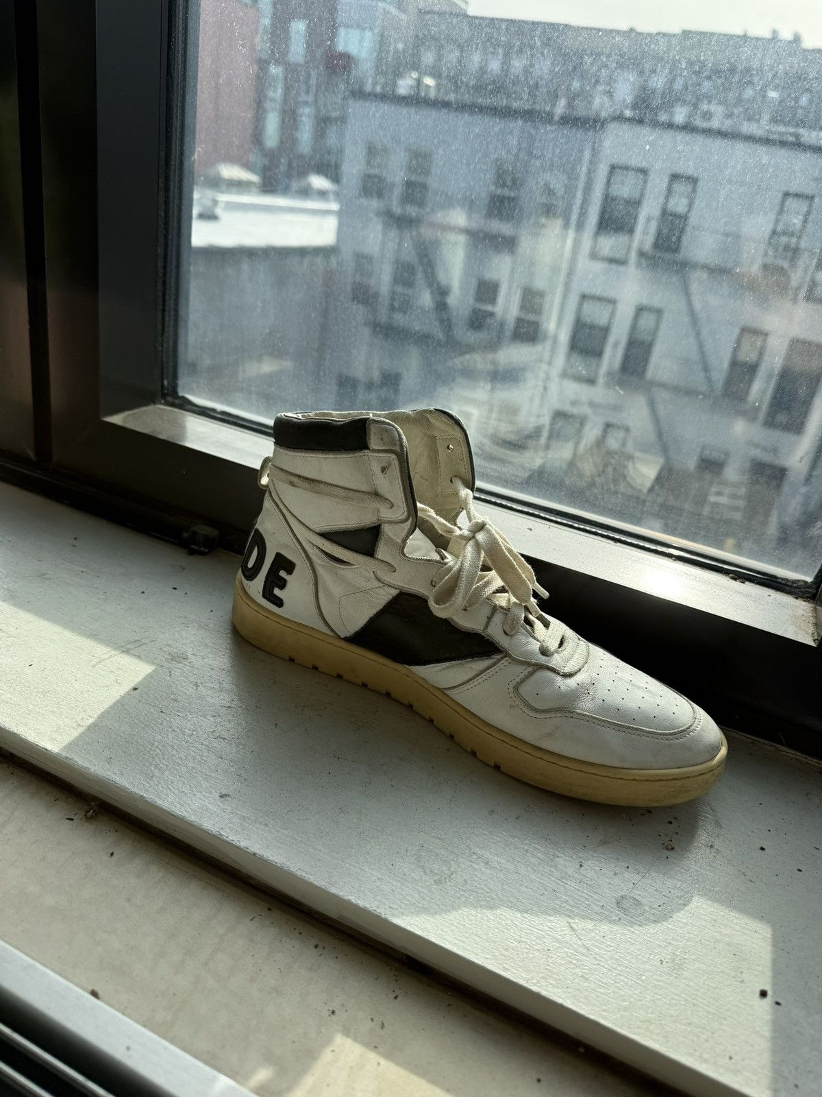 Rhude White & Black Rhecess Hi Sneakers Size US 9 / EU 42 - 4 Thumbnail