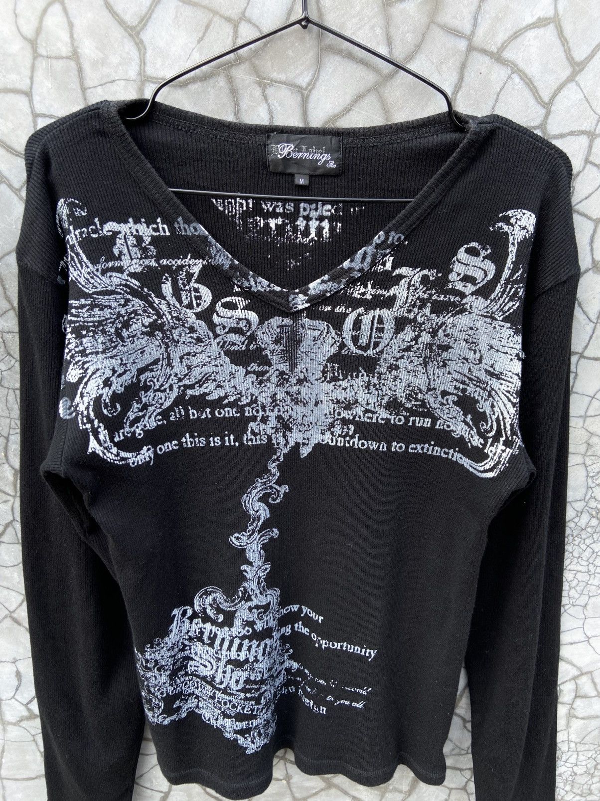 Hysteric Glamour × If Six Was Nine × Japanese Brand Offer‼️ Bernings Sho Affliction Punk Poem Vkei Wings Thermal Size US M / EU 48-50 / 2 - 2 Thumbnail