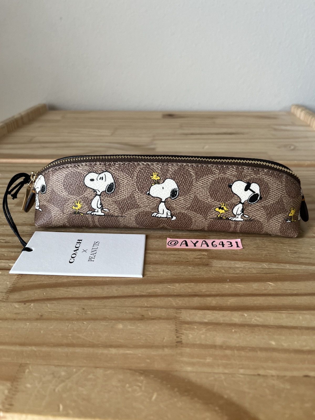 Coach Coach X Peanuts Pencil Case With Snoopy Print | Grailed