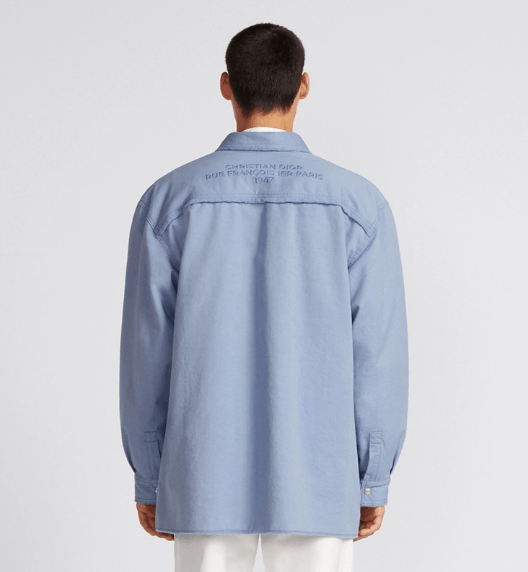 Dior o1w1db10525 413D58 Overshirt in Blue Size US S / EU 44-46 / 1 - 6 Thumbnail