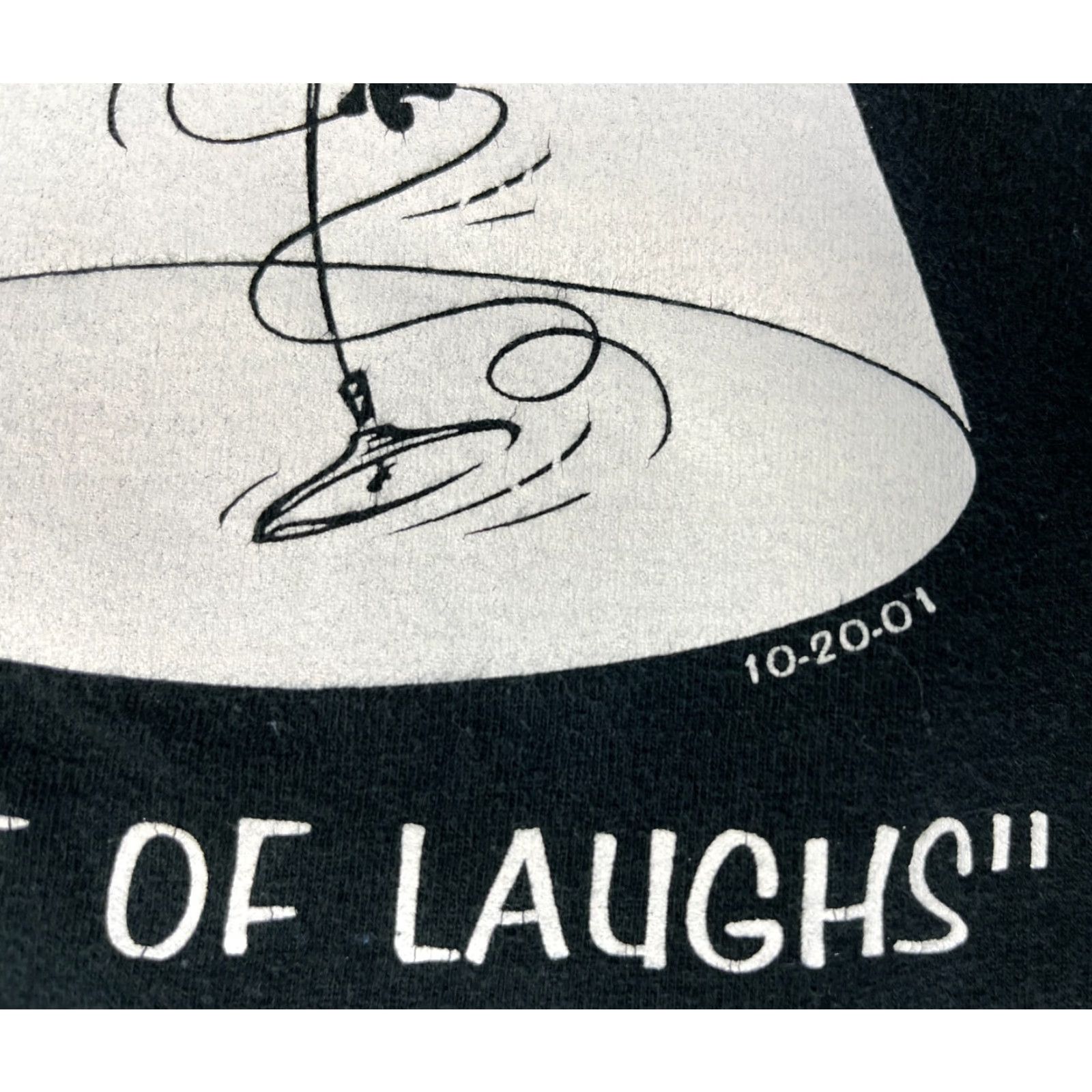 Fruit Of The Loom Men's Vintage 2001 Brad's Comedy Club Night of Laughs T-Shirt XL Black Cotton Fruit of the Loom Shirt Adults XL Men Size US XL / EU 56 / 4 - 4 Thumbnail