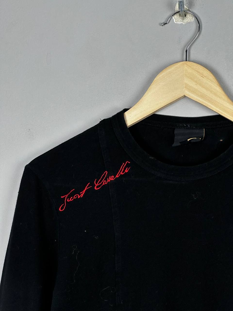 Just Cavalli Just Cavalli Avant Garde Black Long Sleeve T Shirt Size M / US 6-8 / IT 42-44 - 4 Thumbnail