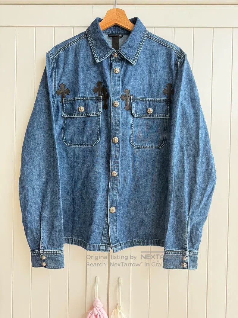 Chrome Hearts Chrome Hearts Size M Cowboy cross leather work dog frock sh Size US M / EU 48-50 / 2 - 1 Thumbnail