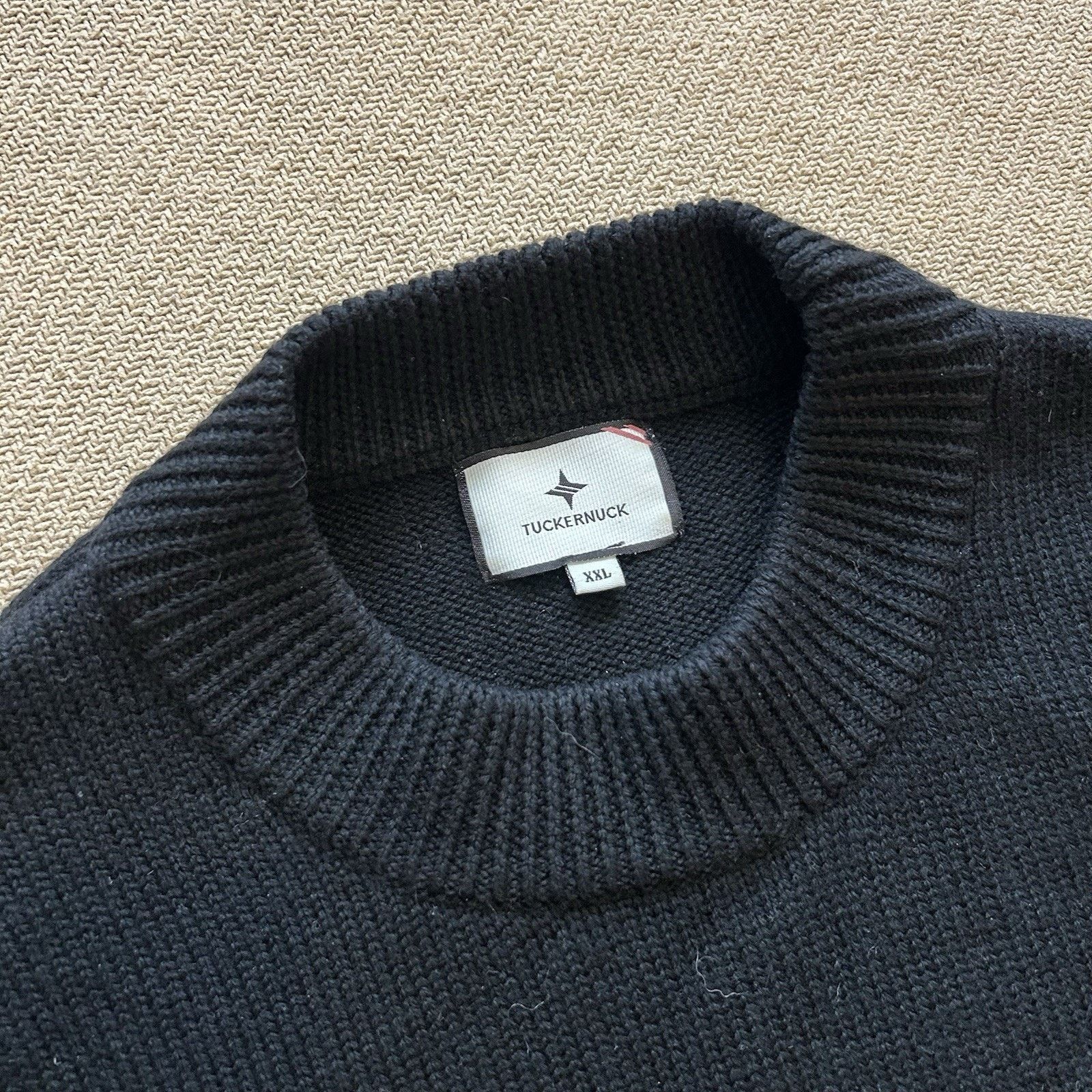 Tuckernuck Bexley Wool Knit Oversized Gold Buttons Sweater