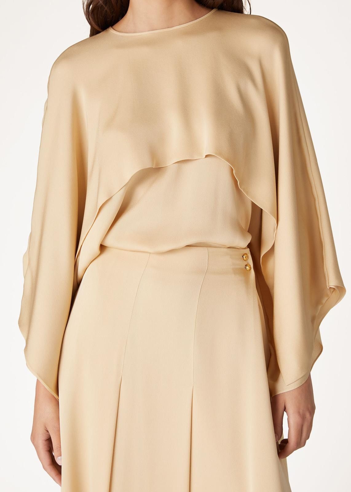 Loro Piana o1srvl11e0425 FAN8310 Jessalyn Shirt in Beige Size L / US 10 / IT 46 - 5 Thumbnail