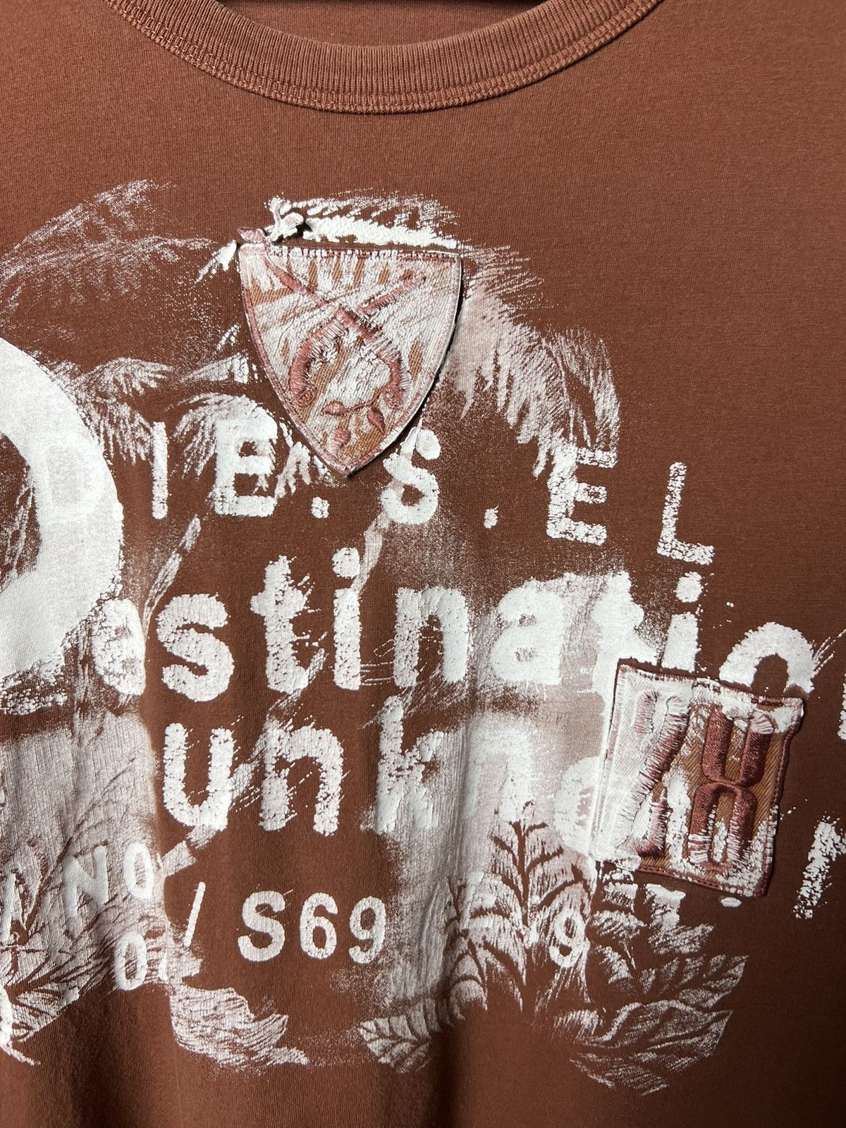 Diesel × Vintage Y2K Diesel Destination Unknown Graphic Big Logo Long Sleeve Size US XL / EU 56 / 4 - 4 Thumbnail