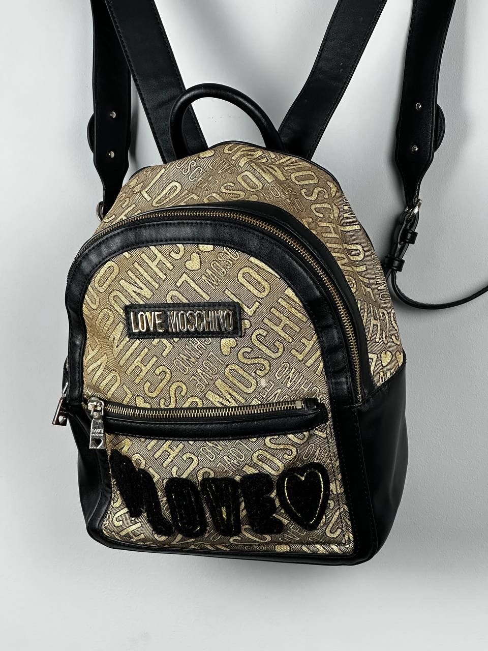 Love Moschino Luxury Leather Iconic Backpack