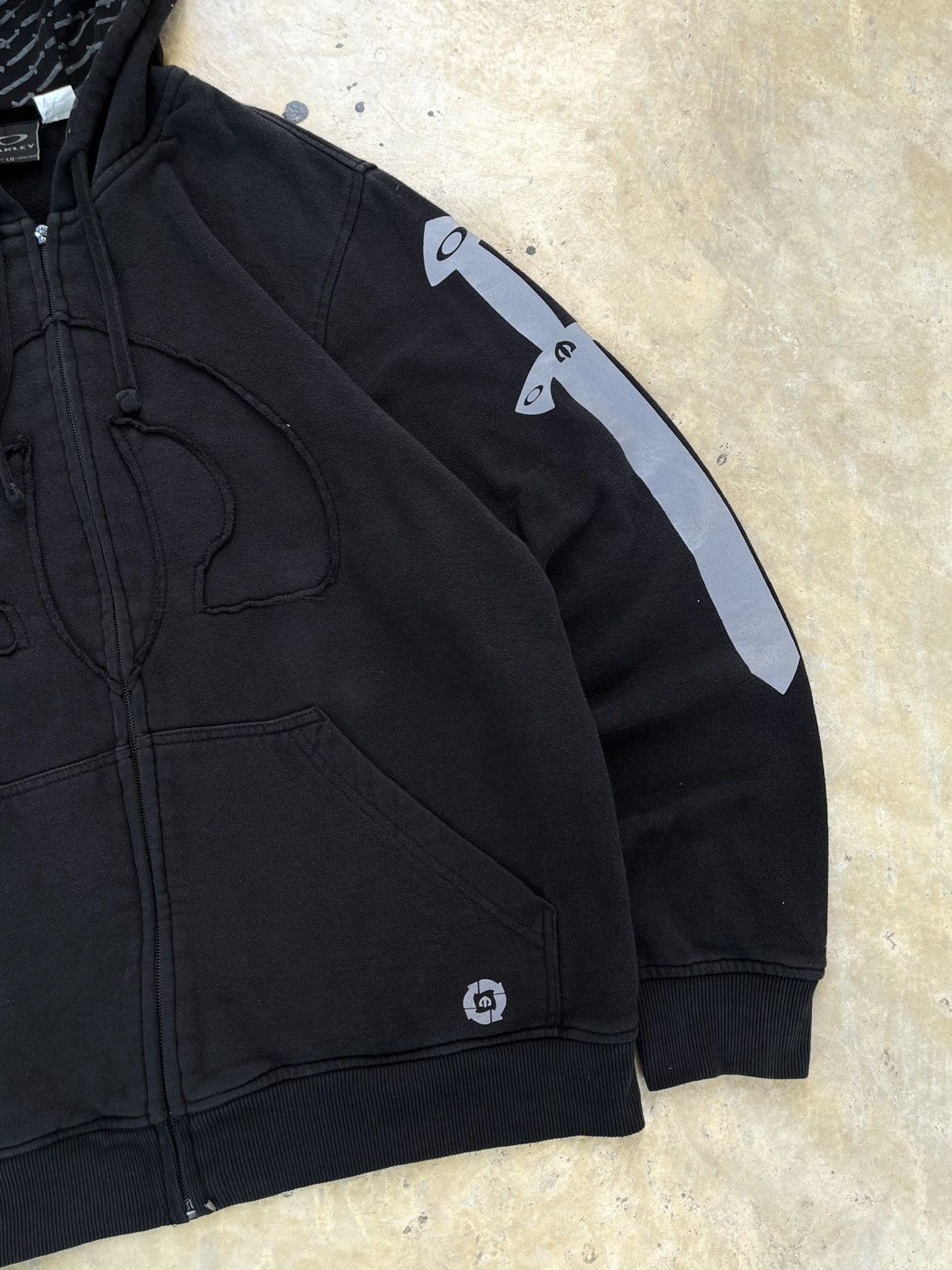 Oakley × Vintage Vintage Oakley Hoodie Zip Up Arctic OutDoor Style Go Y2K Rap Size US S / EU 44-46 / 1 - 3 Thumbnail