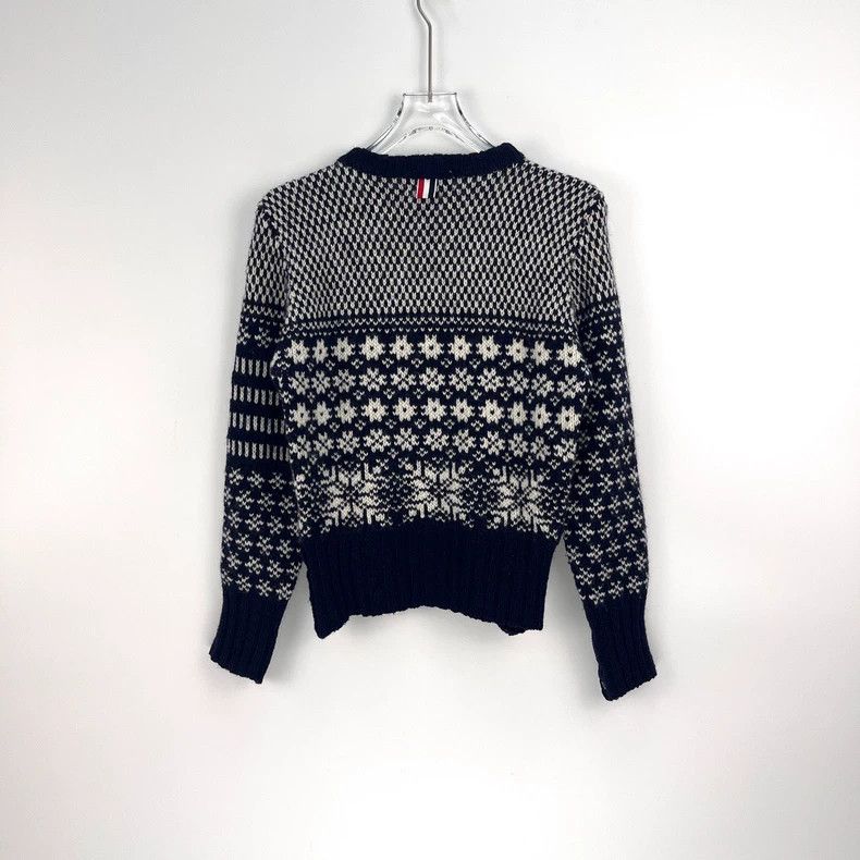 Thom Browne Thom Browne Size 2Dark Blue Snow Classic Logo Wool Mohair L Size US M / EU 48-50 / 2 - 4 Thumbnail