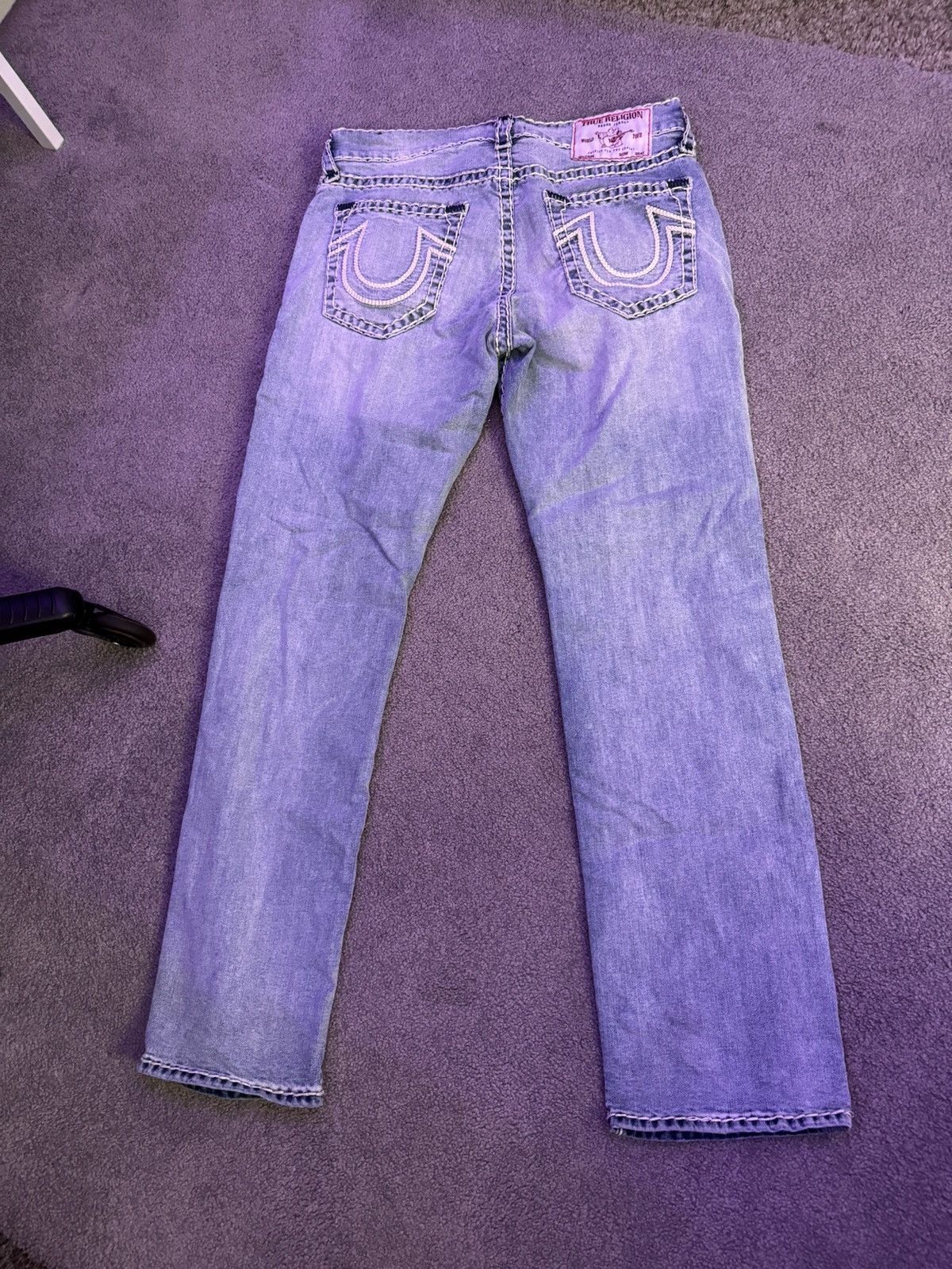 image of Ricky/straight True Religion Jeans in Blue, Men's (Size 34)