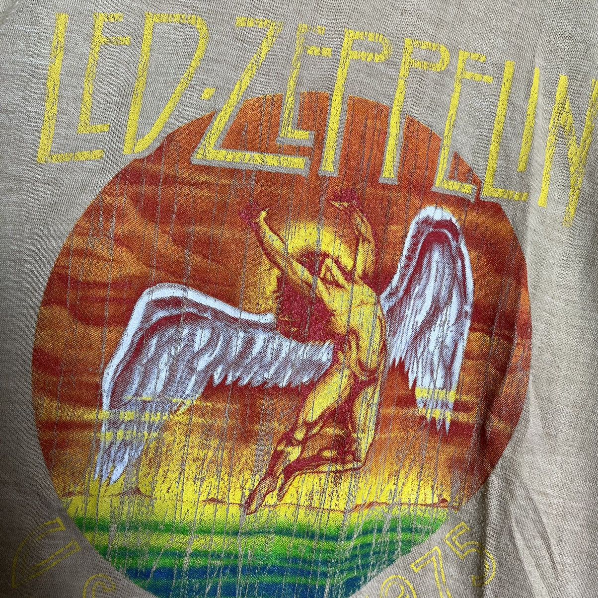 Led Zeppelin Rare Vintage 70's Led Zeppelin U.S Tour 1975 Shirt Size US S / EU 44-46 / 1 - 8 Thumbnail