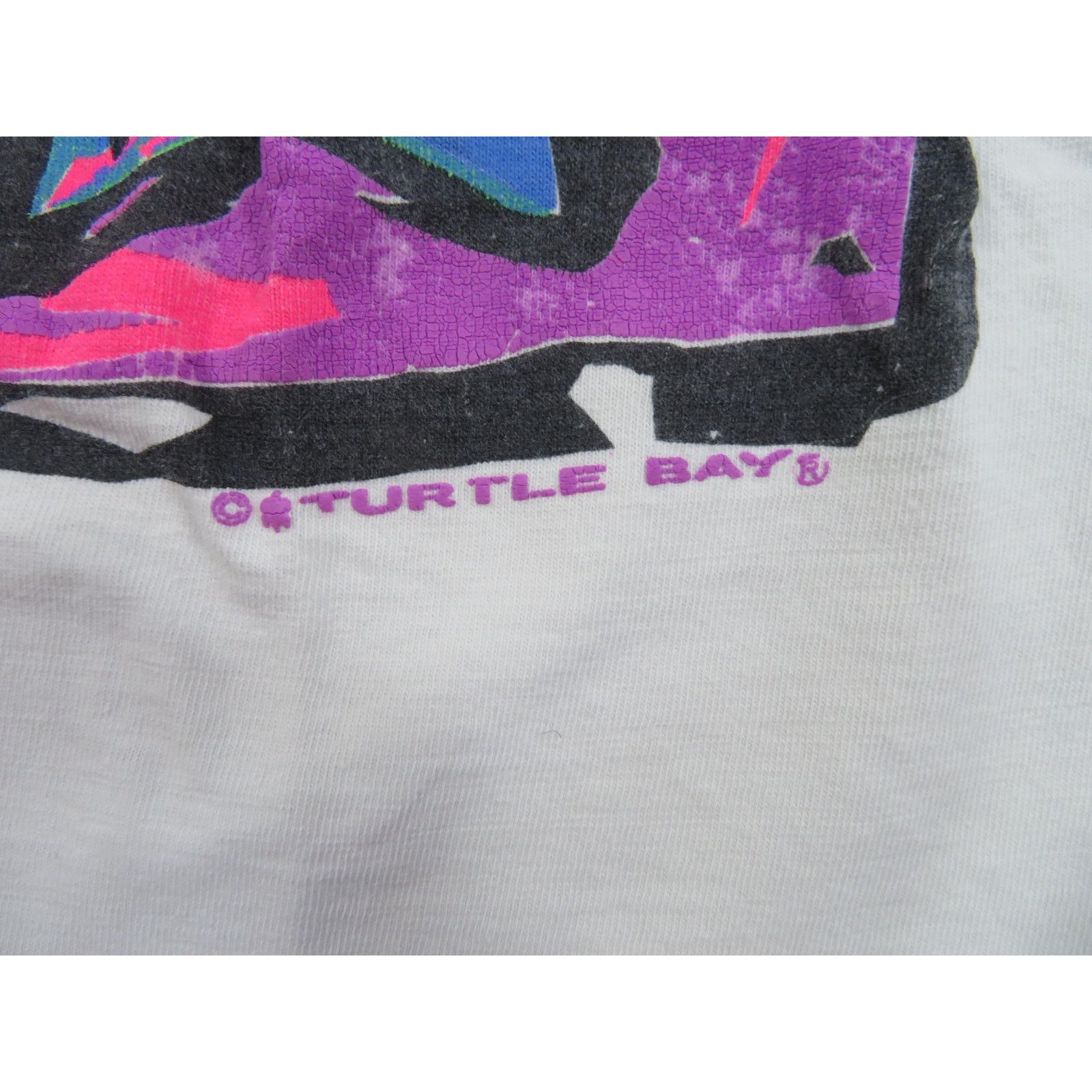 Other Turtle Bay Hawaii T-Shirt White Neon Colors Sz 2XL 1980s Size US XXL / EU 58 / 5 - 3 Thumbnail