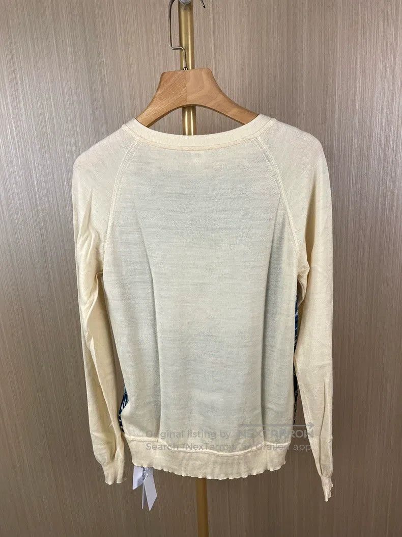 Hermes Hermes Silk Patched Knit Top Size XXS / US 00 / IT 34 - 2 Thumbnail