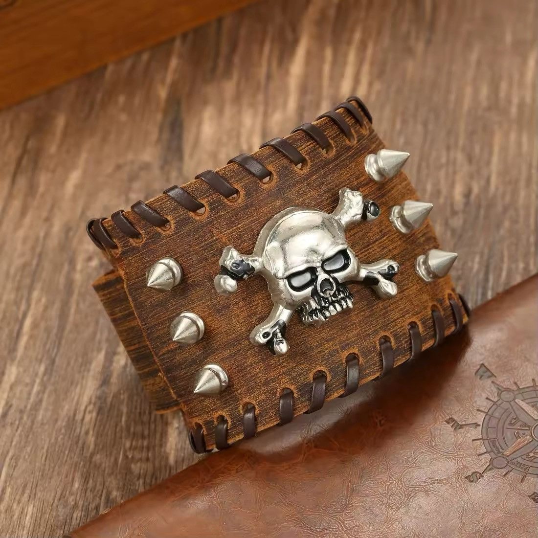 Jewelry Punk Skull Wristbands Size ONE SIZE - 2 Thumbnail