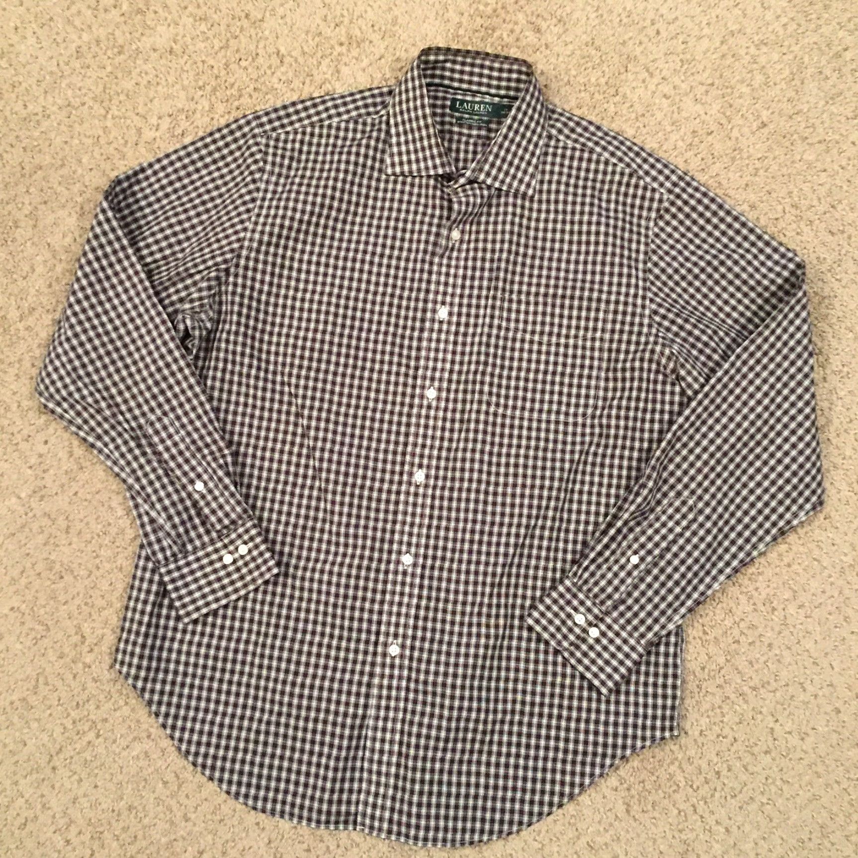 Ralph Lauren Lauren Ralph Lauren Shirt Mens 17 Green Red Plaid Long Sleeve Button Up Size US XL / EU 56 / 4 - 2 Thumbnail