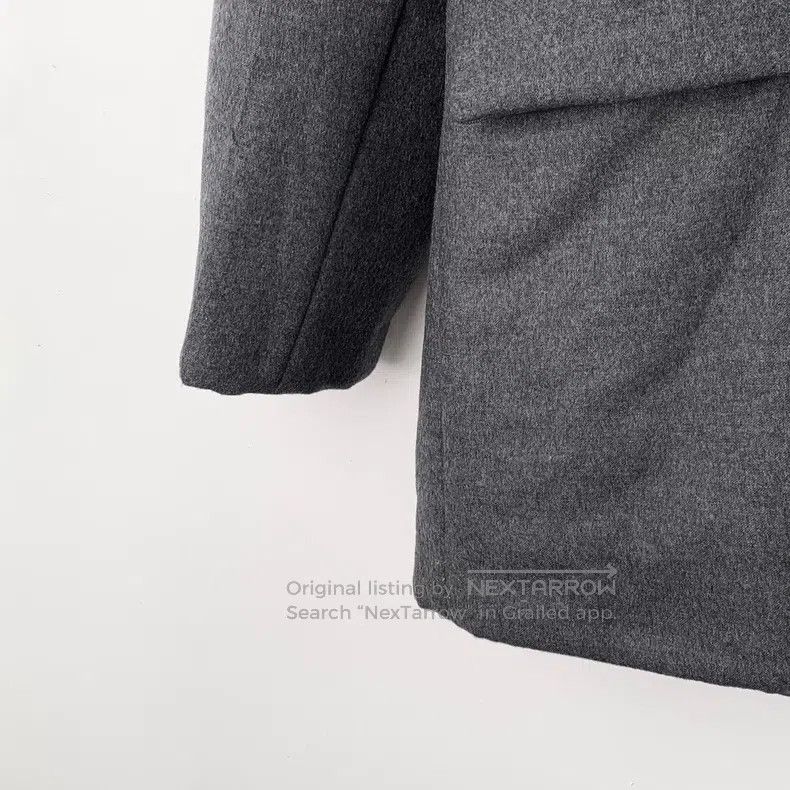 Prada Prada 22 dark gray triangle label cashmere lapel belt long Size XXS / US 00 / IT 34 - 4 Thumbnail
