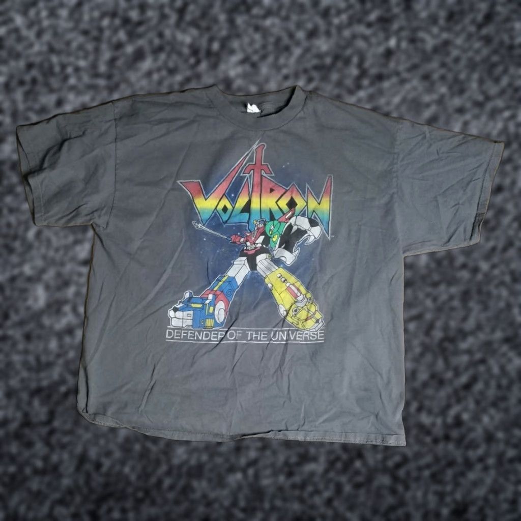 Etro Mens XXL Retro Voltron Defender of the Universe Graphic T Cartoon Gray T-Shirt Size US XXL / EU 58 / 5 - 1 Thumbnail