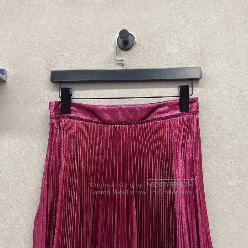 Gucci Gucci Red pleated skirt Size 27" / US 4 / IT 40 - 4 Thumbnail