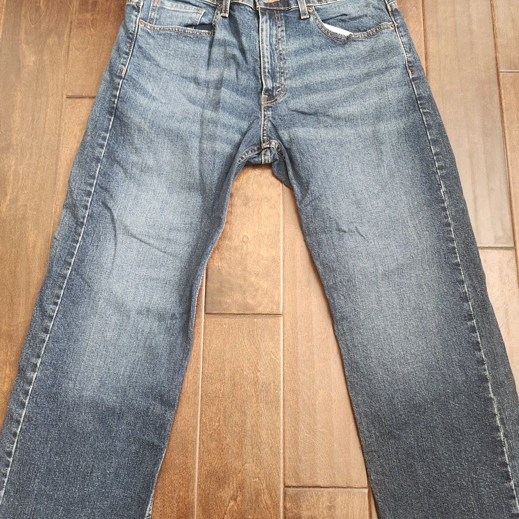 Levi's Levi's Signature Loose Fit Jeans Mens 33x30 Medium Wash Denim Shirt No Size US 33 - 5 Thumbnail