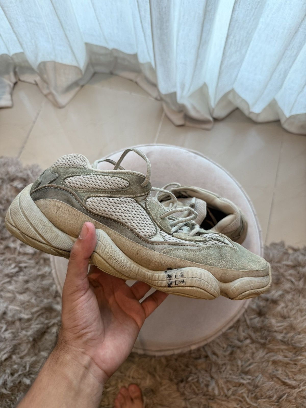 Yeezy Adidas Yeezy 500 Blush Size US 11 / EU 44 - 7 Thumbnail
